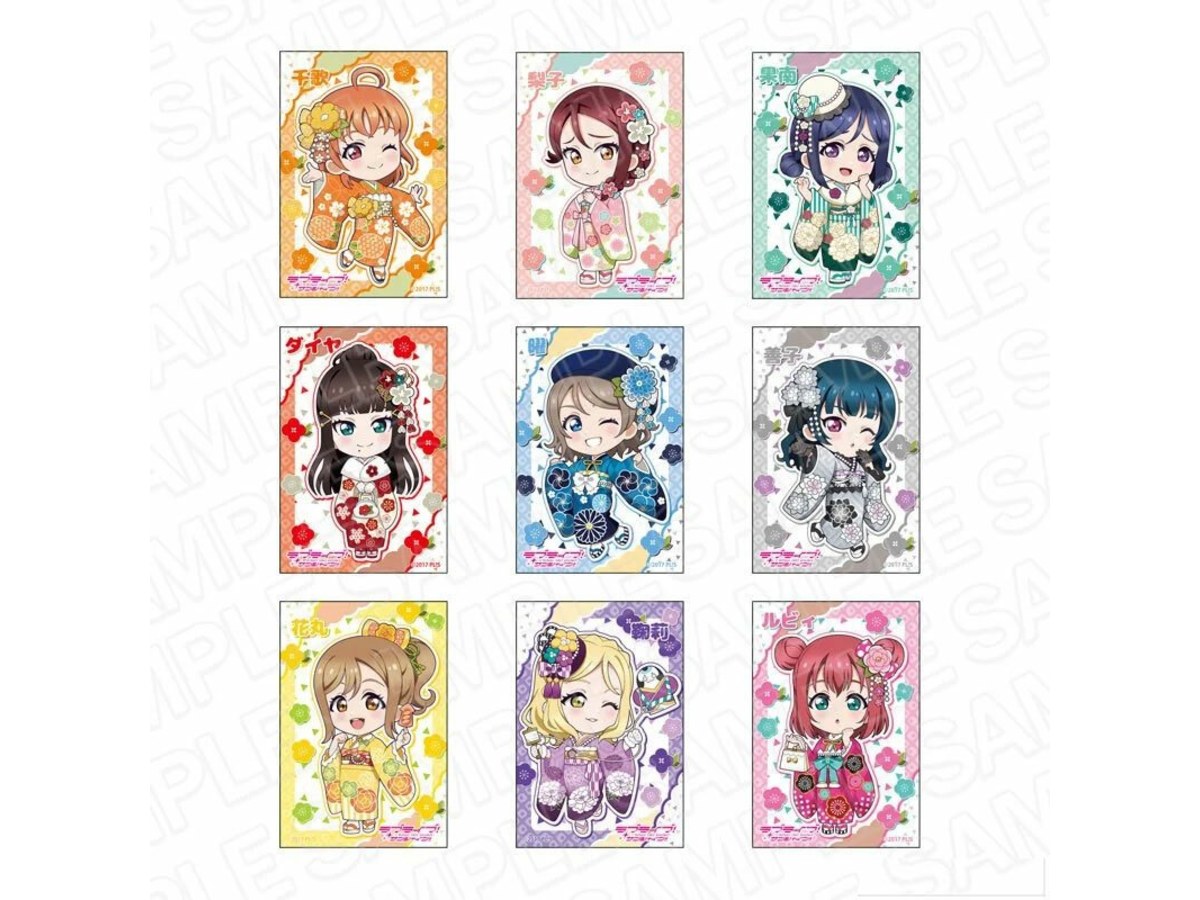 Love Live!Sunshine!!日版Q版振袖系列方形胸章-9款隨機