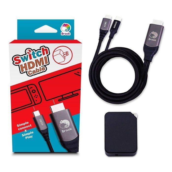 《BROOK》Switch影像輸出快充組｜支援PD/QC快充 × HDMI影像輸出｜迷你底座｜全新品上市！