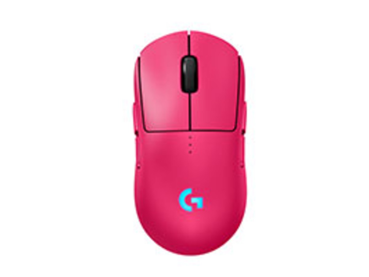 羅技G PRO 第二代無線電競滑鼠 - 桃紅