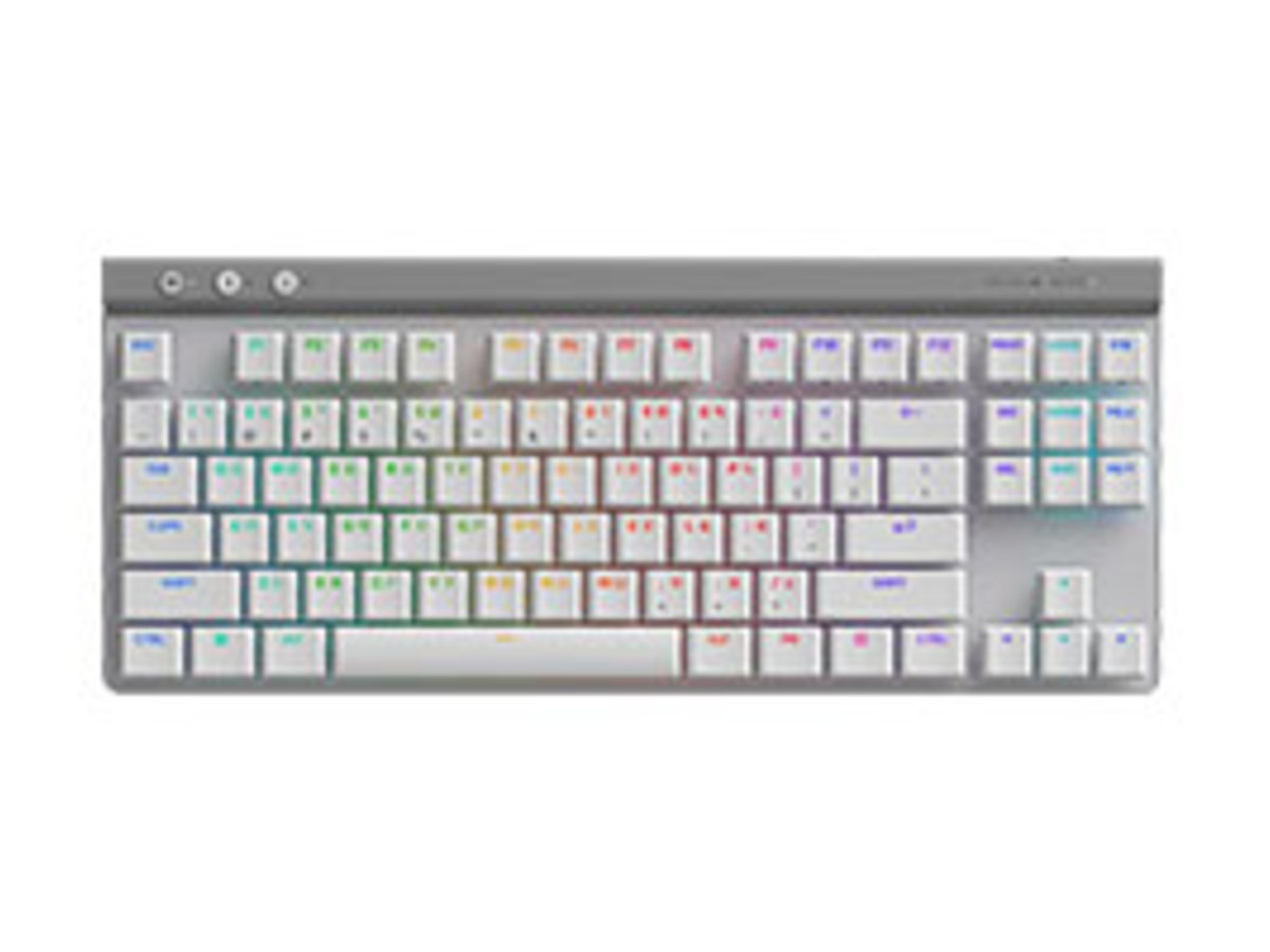 羅技G G515 輕薄無線機械式 TKL 電競鍵盤 - 白