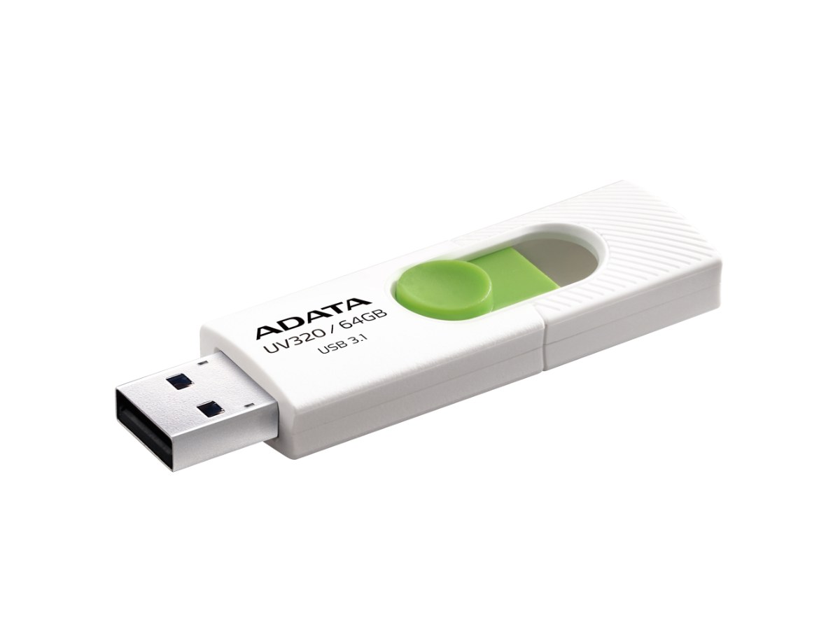ADATA威剛UV320-128GB隨身碟(白綠)