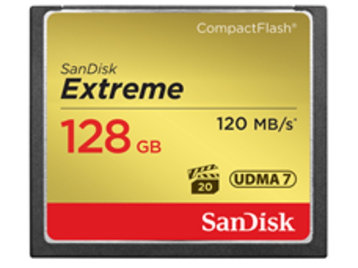 SANDISK Extreme CF 128GB/讀寫120MB/85MB/s
