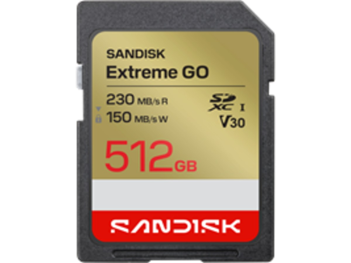 SANDISK Extreme SDXC UHS-I 512GB 230MB/s(R) / 150MB/s(W)