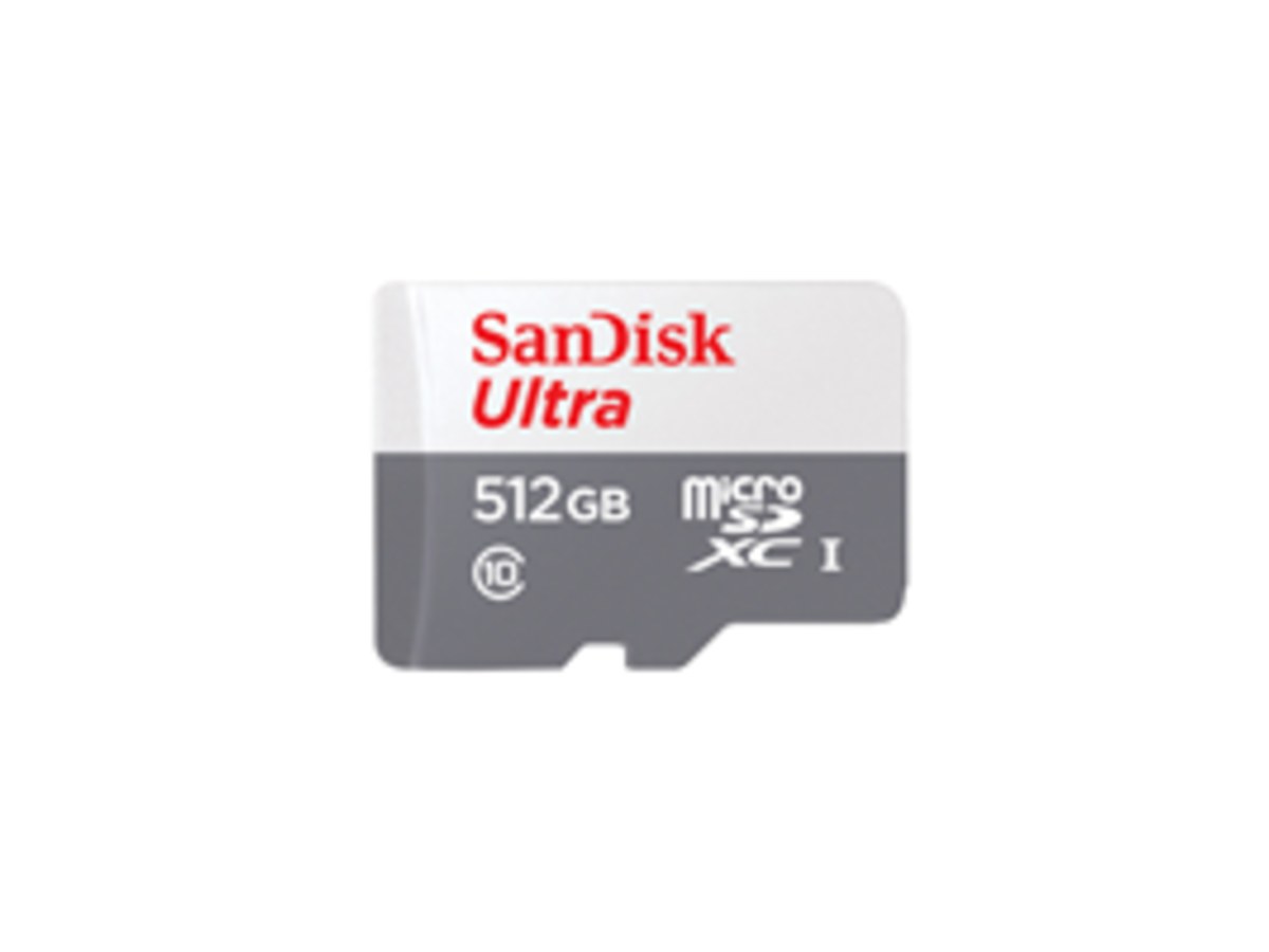 SANDISK Ultra Micro SDXC 512GB/UHS-1 Class10/100MB/s/無轉接卡 3x5
