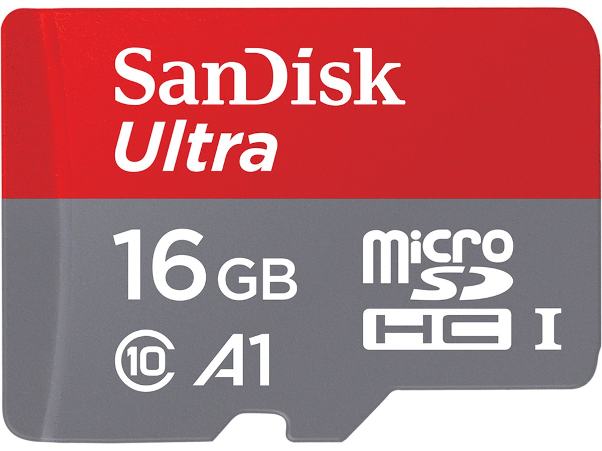 SanDisk Ultra microSDHC 16GB, C10, A1, UHS-1, 98MB/s R 記憶卡