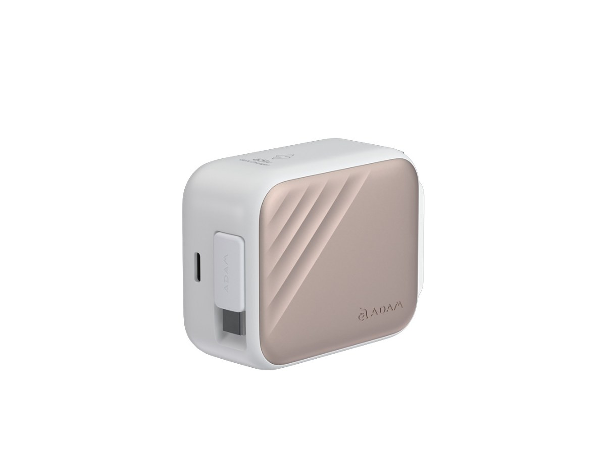 [亞果元素] GaN 35W USB-C自帶線快速電源供應器-鈦金
