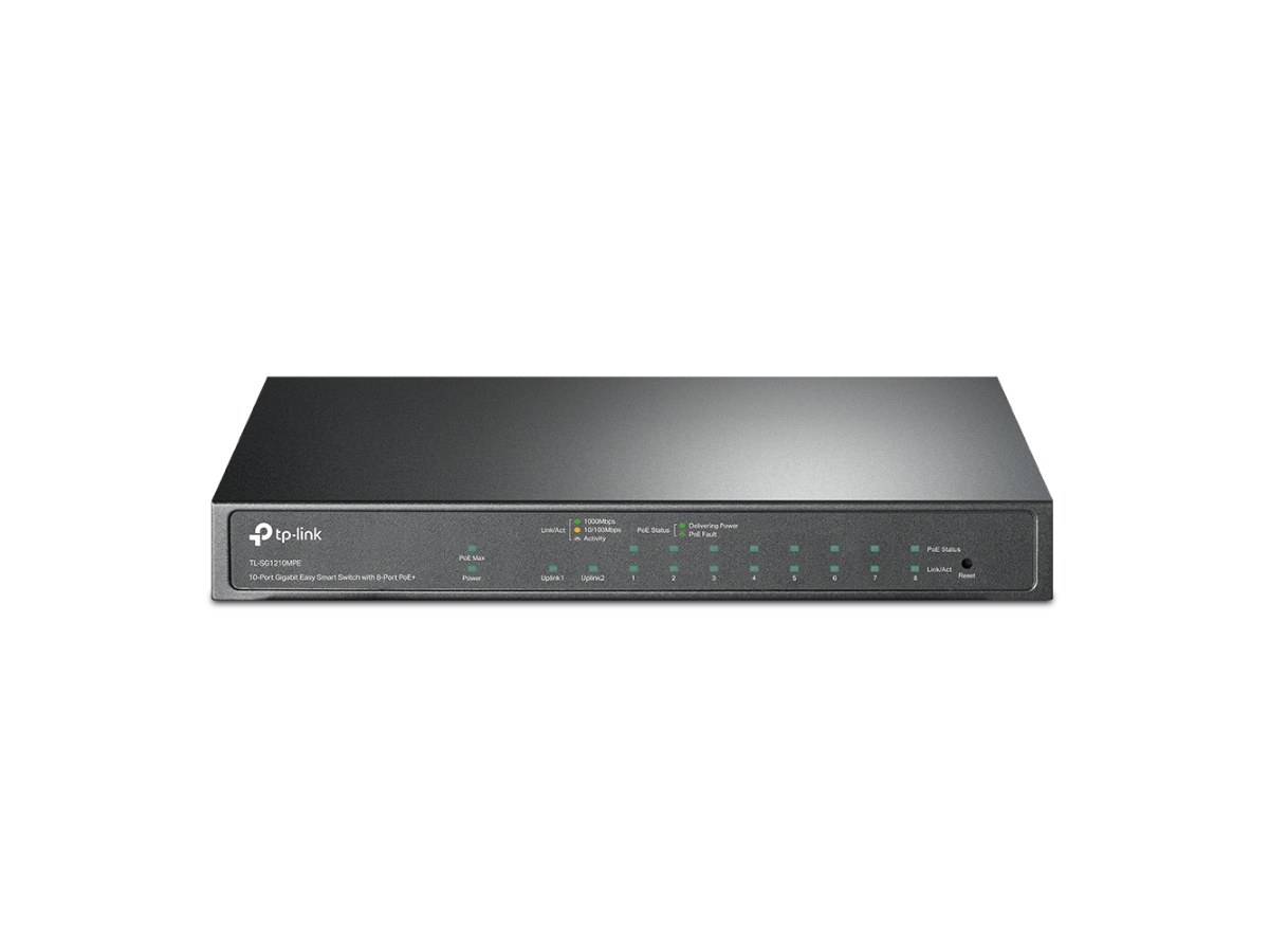 TP-LINK (商用) TL-SG1210MPE 10 埠 Gigabit 簡易智慧型交換器