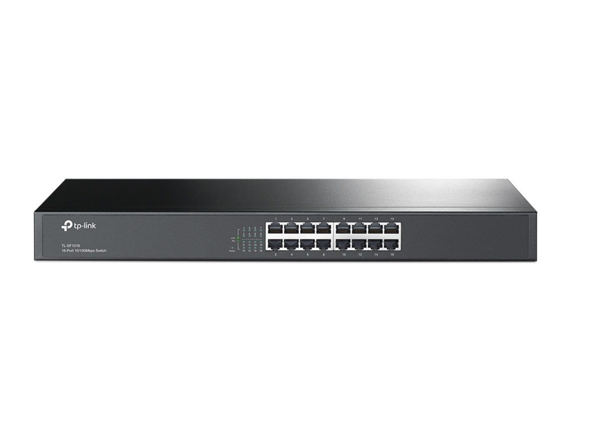 TP-LINK (家用) TL-SF1016 16 埠 10/100Mbps 機架裝載交換器