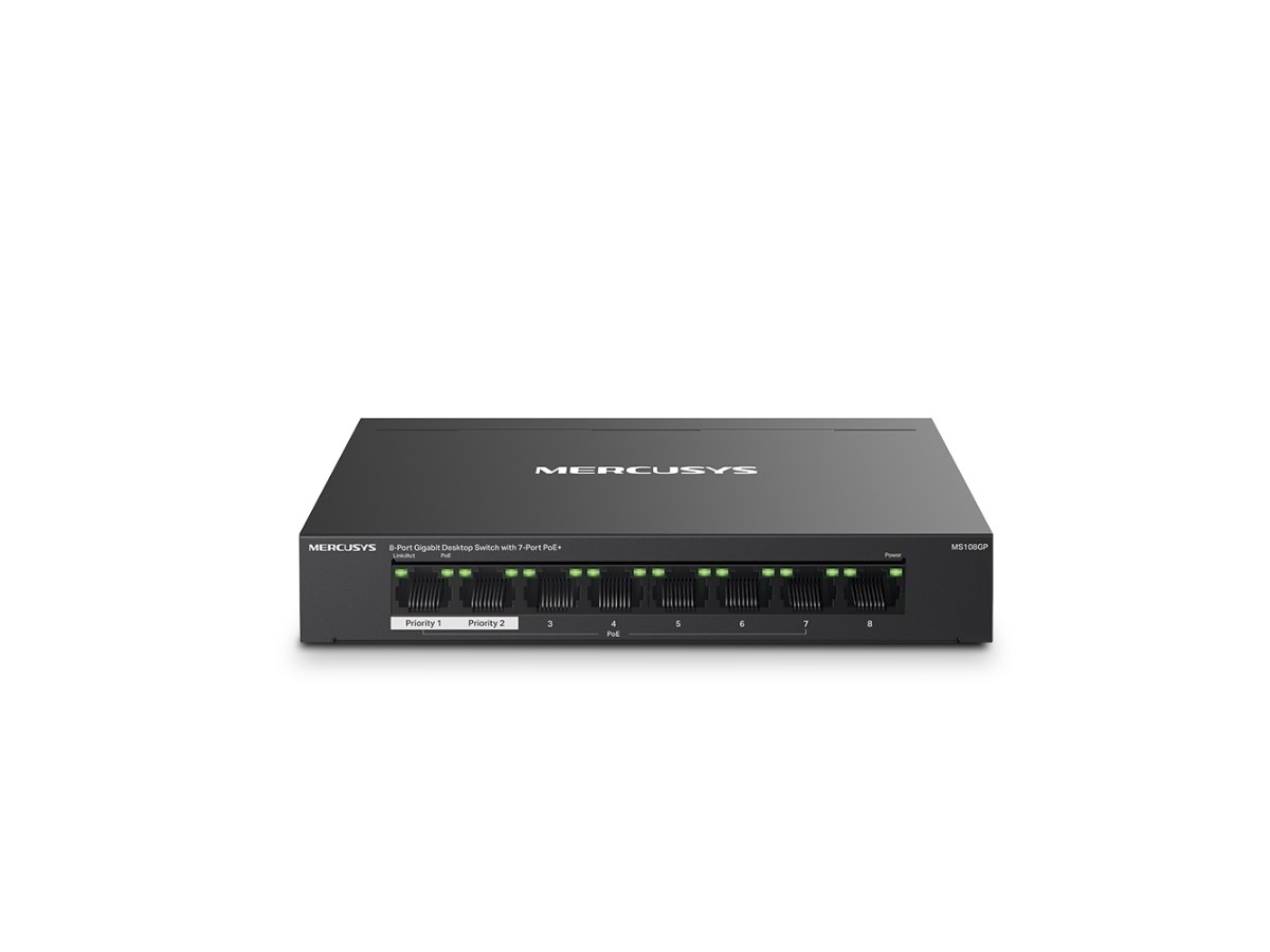 TP-LINK (商用) TL-SG1008P 8 埠 Gigabit 桌上型交換器(含 4 埠 PoE)