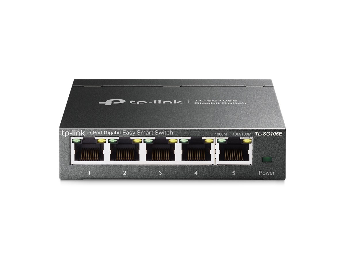 TP-LINK (商用) TL-SG105E 5 埠 Gigabit 簡易智慧型交換器