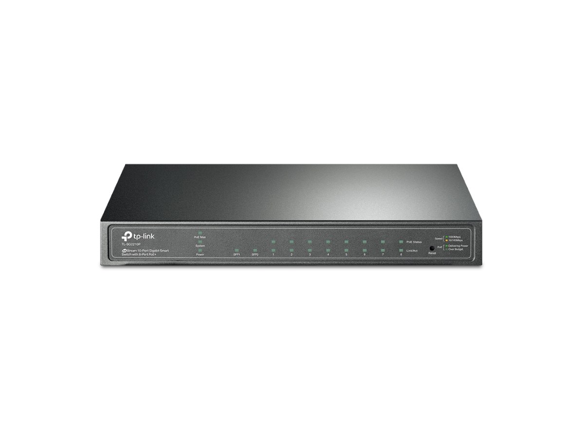 TP-LINK (商用) TL-SG1210P 10 埠 Gigabit 桌上型交換器(含 8 埠 PoE+)