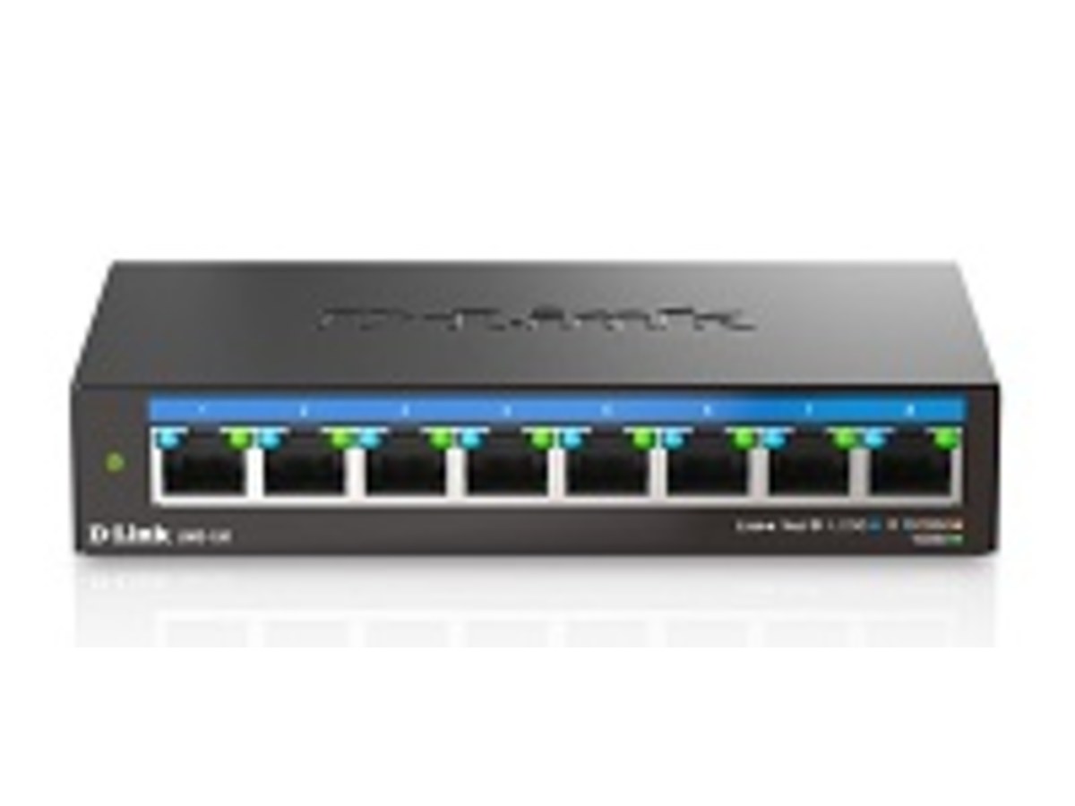 D-Link DMS-108多網速非網管8-port交換器