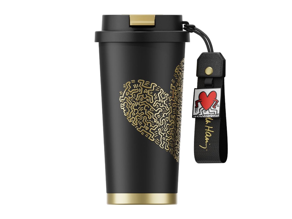 凱斯哈林聯名款咖啡杯-500ML（黑色）