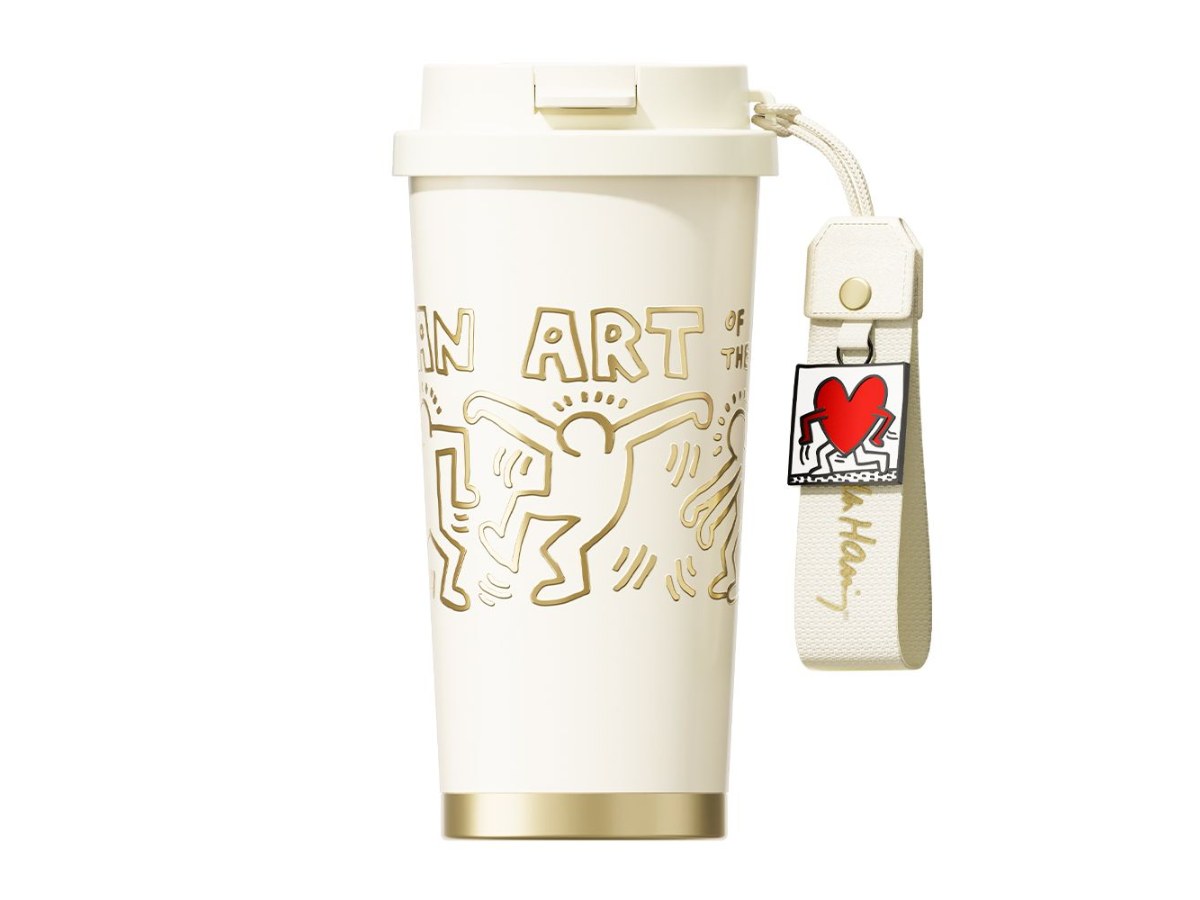 凱斯哈林聯名款咖啡杯-500ML（白色）