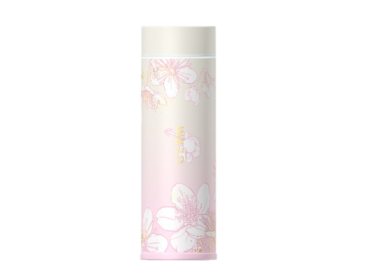 花語系列假日保溫杯（櫻花）漸變粉300ML