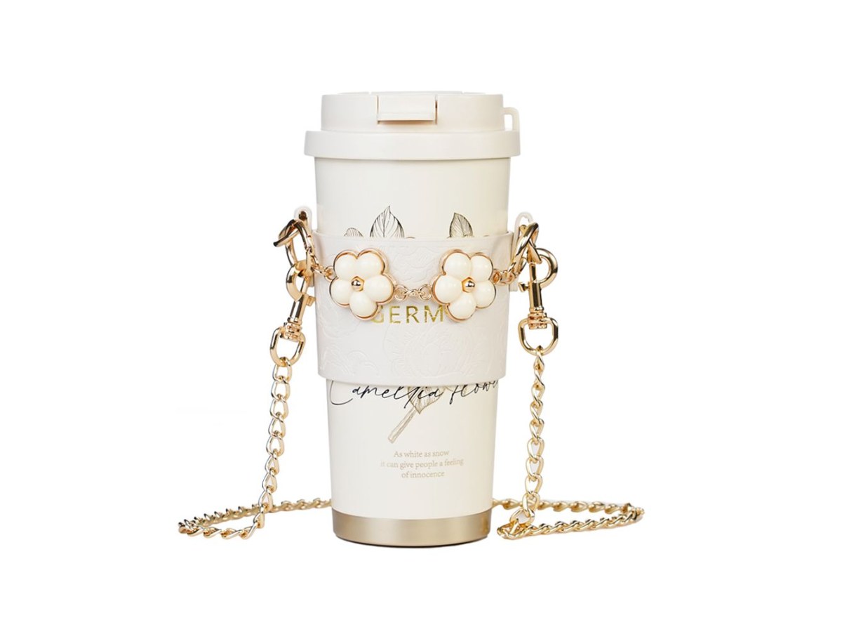 山茶花系列閃耀保溫咖啡杯（雪境山茶）500ML