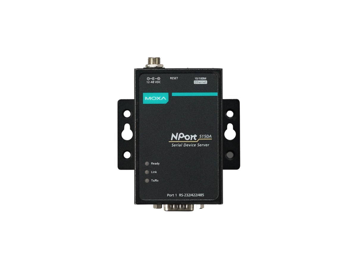 MOXA NPort 5150A/ 1埠RS-232/422/485串列設備伺服器
