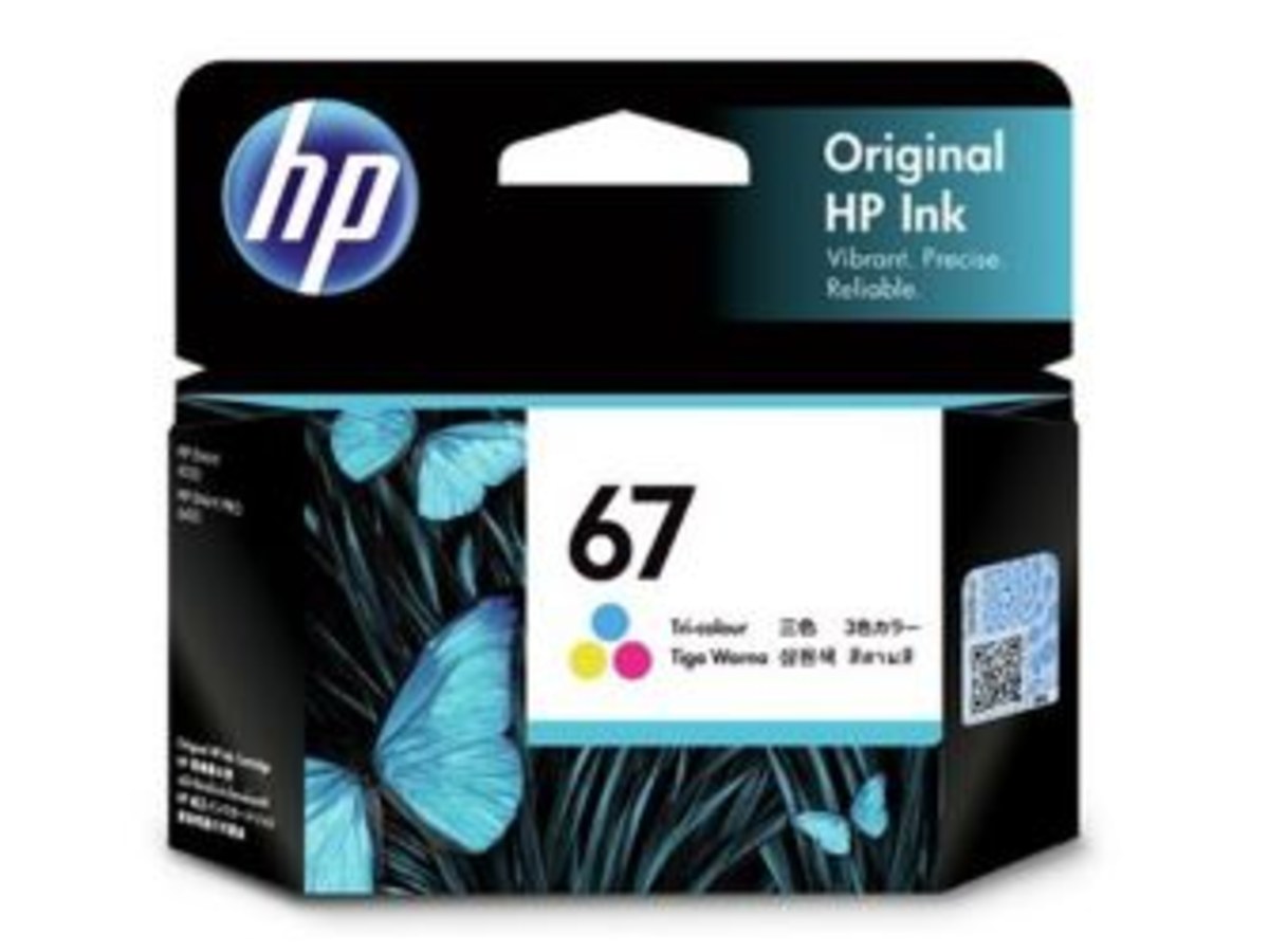 HP INK-3YM55AA (No.67) 彩色墨水匣