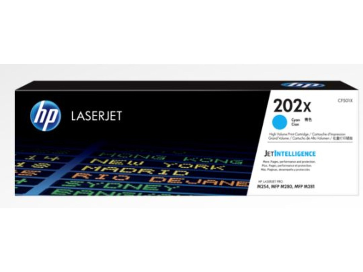 HP 202X藍色高容量碳粉匣